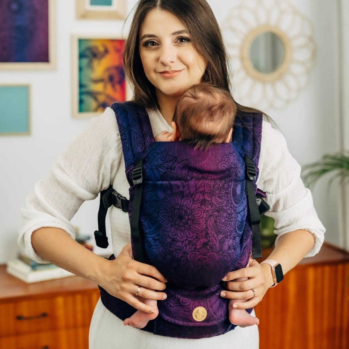 Wild Wine Bouquet LennyLight Baby Carrier by LennyLamb - Buckle CarrierLittle Zen One5907557780278
