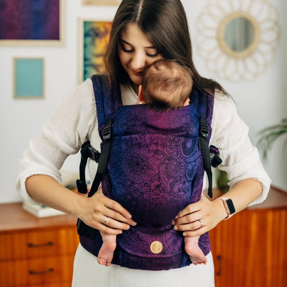 Wild Wine Bouquet LennyLight Baby Carrier by LennyLamb - Buckle CarrierLittle Zen One5907557780278