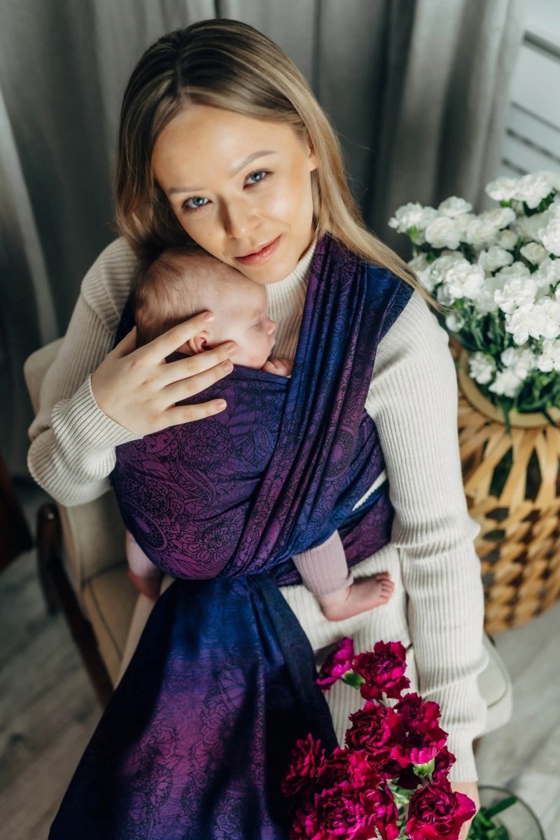 Wild Wine Bouquet Woven Wrap by LennyLamb - Woven WrapLittle Zen One5907557784122