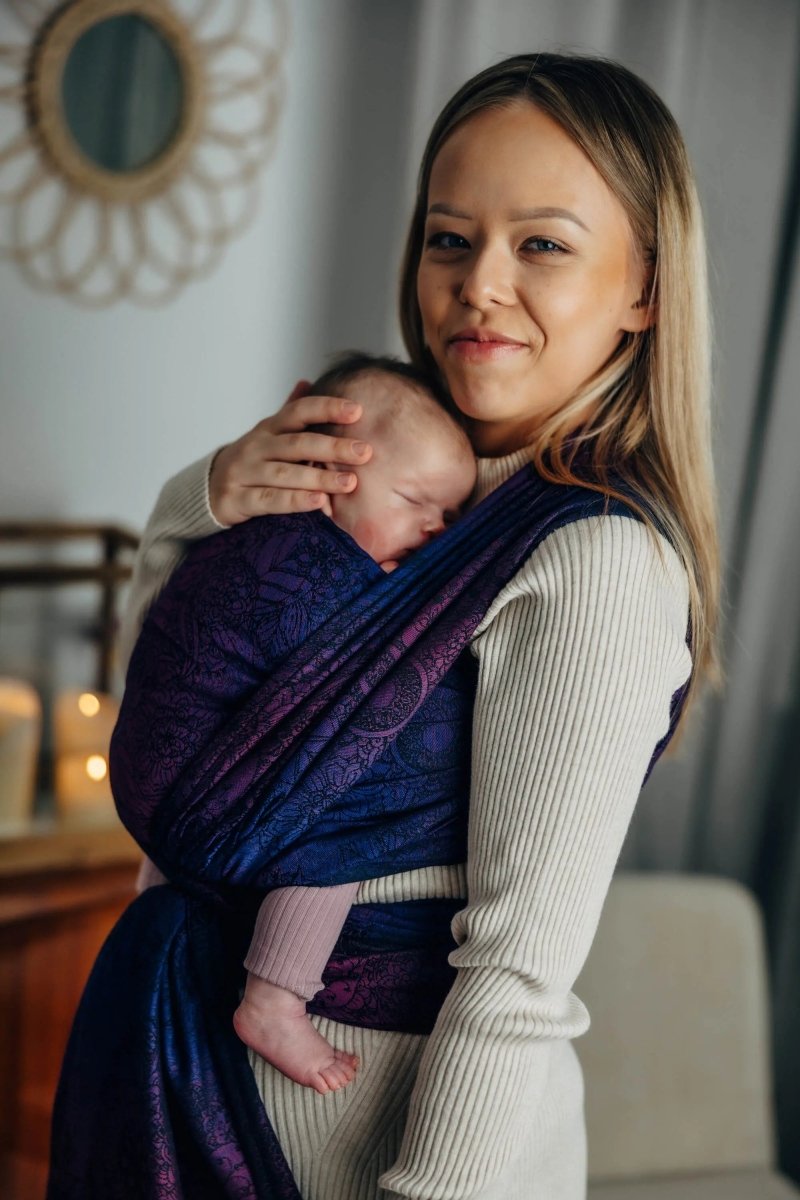 Wild Wine Bouquet Woven Wrap by LennyLamb - Woven WrapLittle Zen One5907557784122