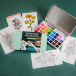Wildflower Meadow Watercolor Painting Kit