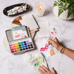 Winter Village Watercolor Painting Kit