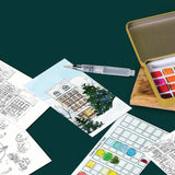 Winter Village Watercolor Painting Kit Cate Paper Co. at Little Zen One