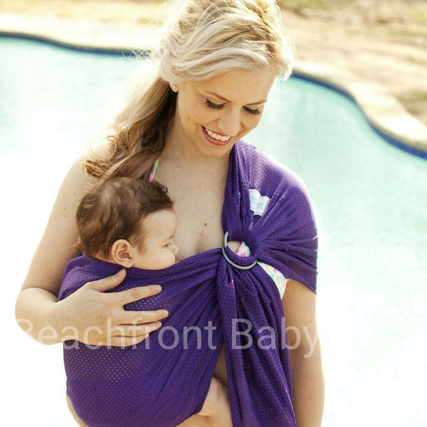Beachfront Baby Water Ring Sling Paradise Plum Little Zen One