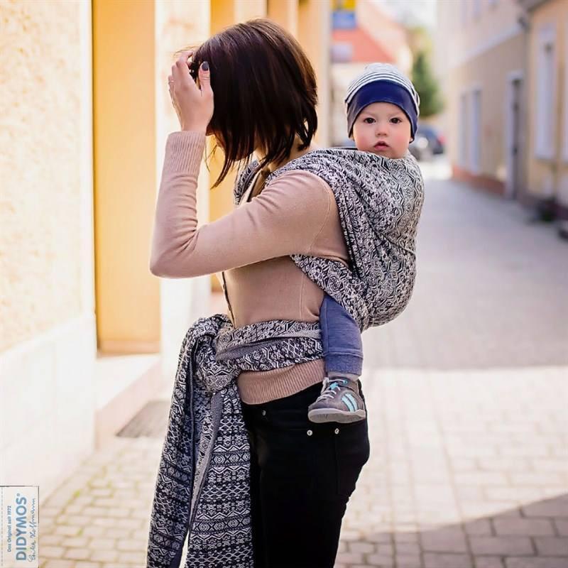 Ada monochrome Woven Wrap by Didymos - Woven WrapLittle Zen One