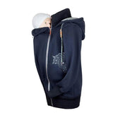 Angel Wings Babywearing Hoodie Black Babywearing Outerwear