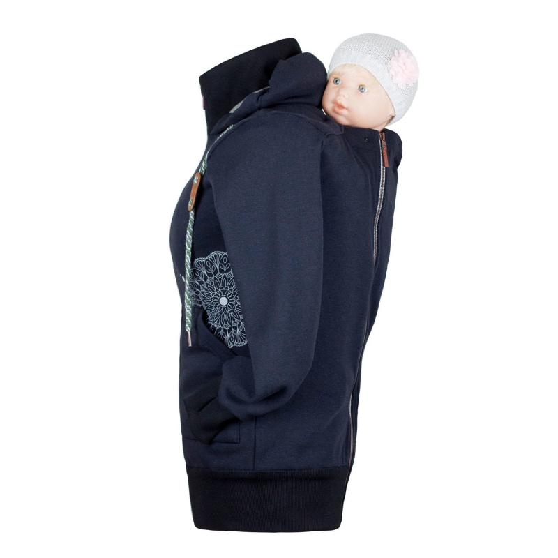 Angel Wings Babywearing Hoodie Black - Babywearing OuterwearLittle Zen One4136305198