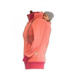 Angel Wings Babywearing Hoodie Coral Pink - Babywearing OuterwearLittle Zen One