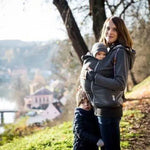 Angel Wings Babywearing Hoodie Dark Grey Babywearing Outerwear