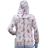 Angel Wings Babywearing Hoodie Feathers Old Pink Babywearing Outerwear