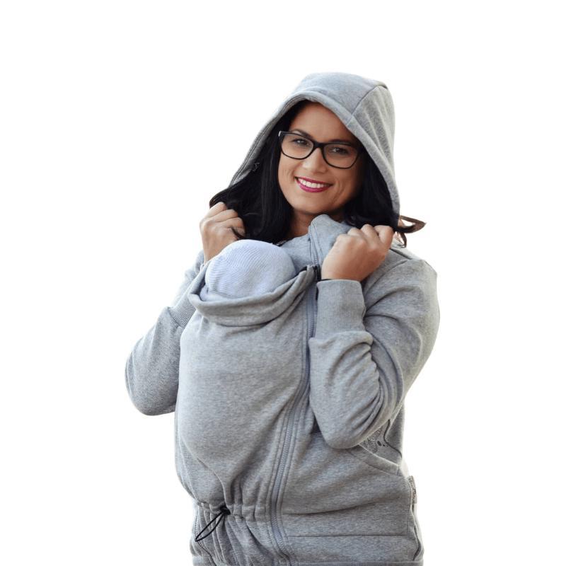 Angel Wings Babywearing Hoodie Grey - Babywearing OuterwearLittle Zen One4142454201