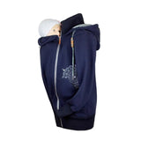 Angel Wings Babywearing Hoodie Navy Blue Babywearing Outerwear