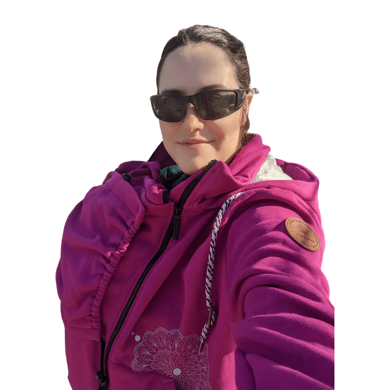 Angel Wings Babywearing Hoodie Pink-Babywearing Outerwear-Angel Wings-canada and usa-Little Zen One-1