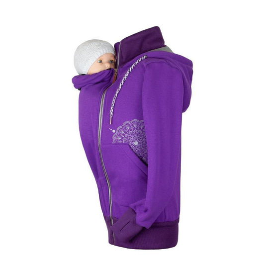 Angel Wings Babywearing Hoodie Purple - Babywearing OuterwearLittle Zen One4136305203
