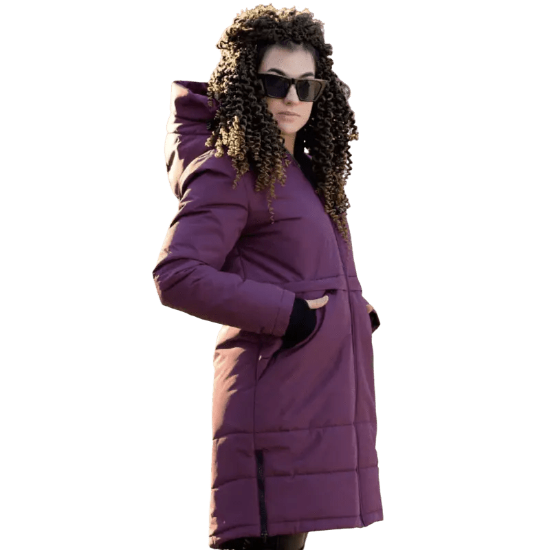 Angel Wings Babywearing Long Coat Burgundy - Babywearing OuterwearLittle Zen One31917136