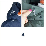 Angel Wings Babywearing Long Coat Grey Babywearing Outerwear