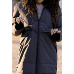 Angel Wings Babywearing Long Coat Grey Babywearing Outerwear