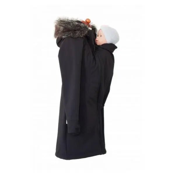 Angel Wings Babywearing Softshell Coat Black Babywearing Outerwear
