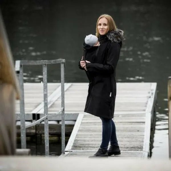 Angel Wings Babywearing Softshell Coat Black - Babywearing OuterwearLittle Zen One96217424