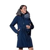 Angel Wings Babywearing Softshell Coat Navy Blue-Babywearing Outerwear-Angel Wings-canada and usa-Little Zen One-1