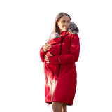 Angel Wings Babywearing Softshell Coat Red-Babywearing Outerwear-Angel Wings-canada and usa-Little Zen One-2
