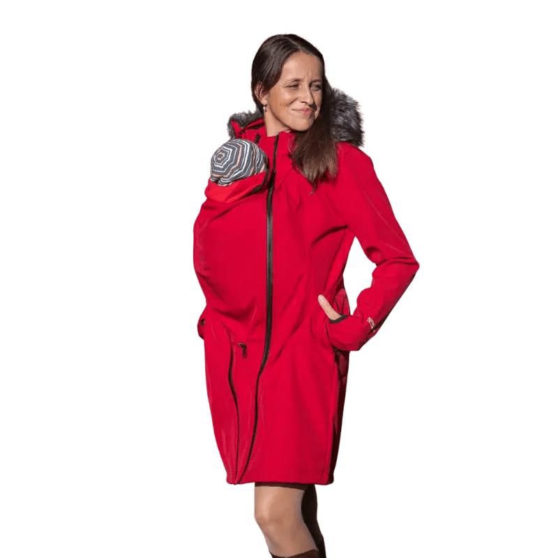 Angel Wings Babywearing Softshell Coat Red - Babywearing OuterwearLittle Zen One45109584
