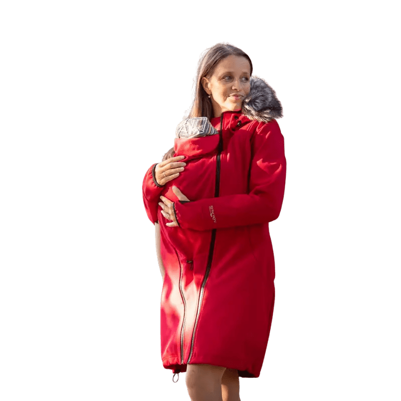 Angel Wings Babywearing Softshell Coat Red - Babywearing OuterwearLittle Zen One45109584