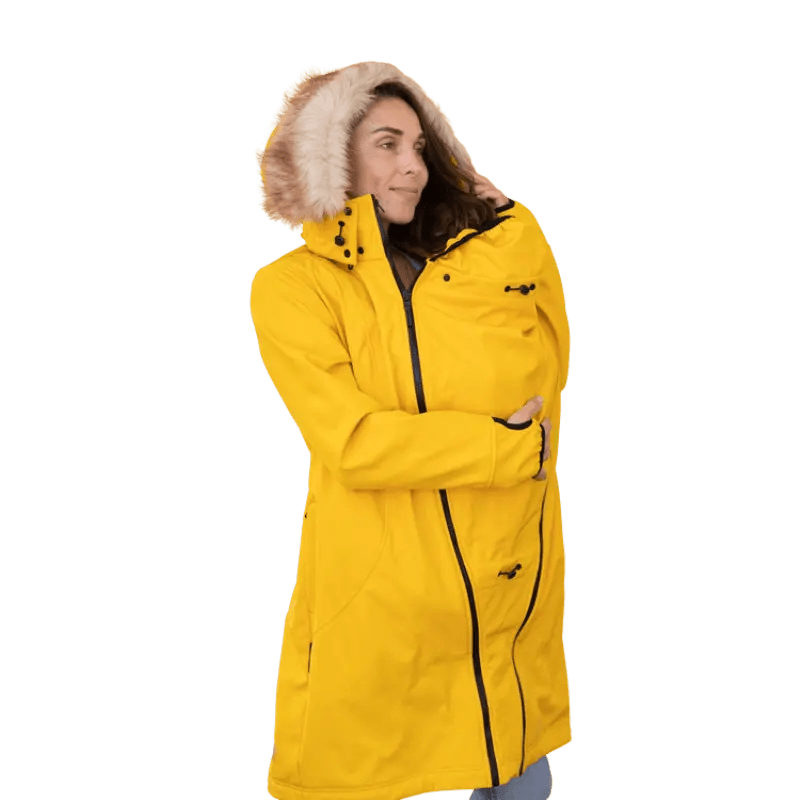 Angel Wings Babywearing Softshell Coat Yellow - Babywearing OuterwearLittle Zen One4157018784