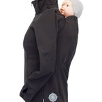 Angel Wings Babywearing Softshell Jacket Black-Babywearing Outerwear-Angel Wings-canada and usa-Little Zen One-3