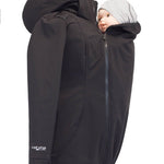 Angel Wings Babywearing Softshell Jacket Black-Babywearing Outerwear-Angel Wings-canada and usa-Little Zen One-2