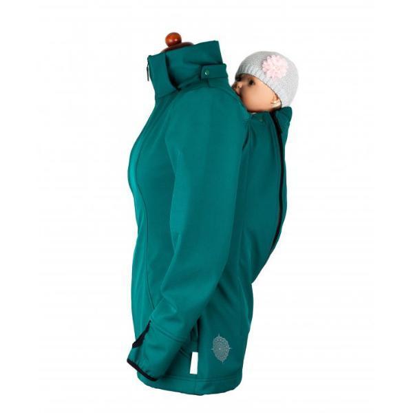 Angel Wings Babywearing Softshell Jacket Bottle Green - Babywearing OuterwearLittle Zen One