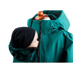 Angel Wings Babywearing Softshell Jacket Bottle Green - Babywearing OuterwearLittle Zen One