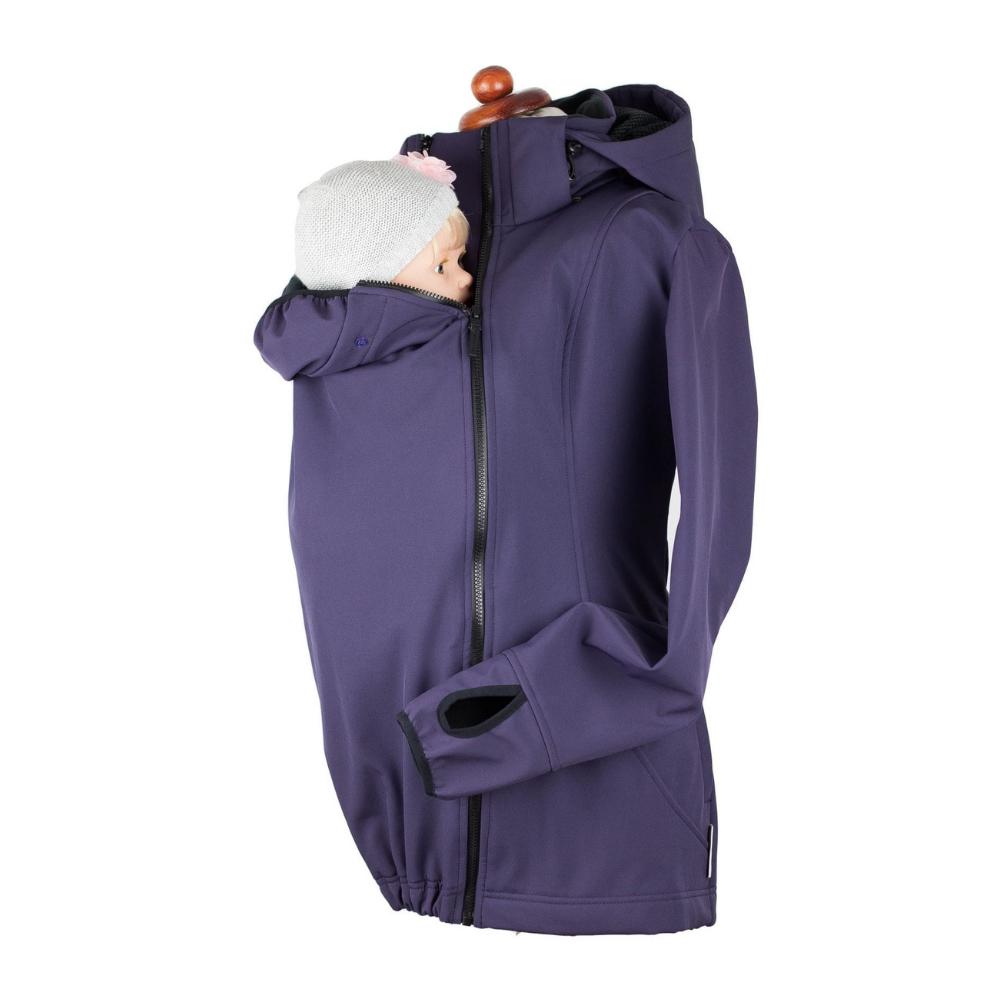 Angel Wings Babywearing Softshell Jacket Dark Purple - Babywearing OuterwearLittle Zen One4136305190