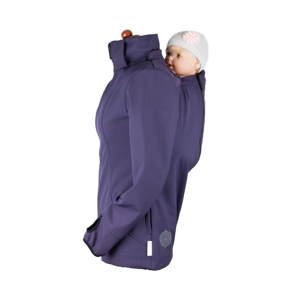 Angel Wings Babywearing Softshell Jacket Dark Purple - Babywearing OuterwearLittle Zen One4136305190
