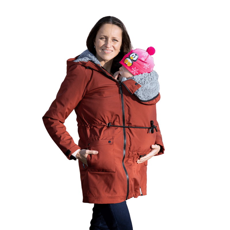 Angel Wings Babywearing Softshell Parka-Babywearing Outerwear-Angel Wings-canada and usa-Little Zen One-2