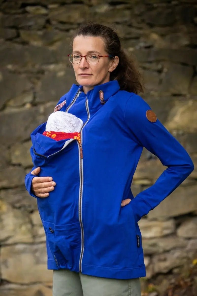 Angel Wings Babywearing Sweatshirt Cobalt Blue Babywearing Outerwear