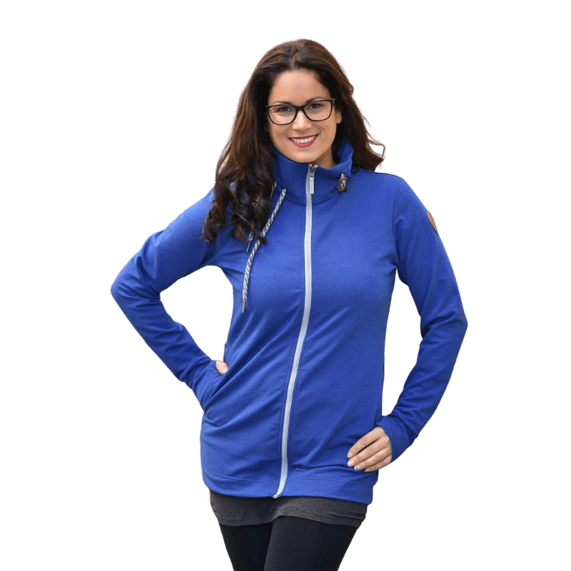 Angel Wings Babywearing Sweatshirt Cobalt Blue-Babywearing Outerwear-Angel Wings-canada and usa-Little Zen One-1