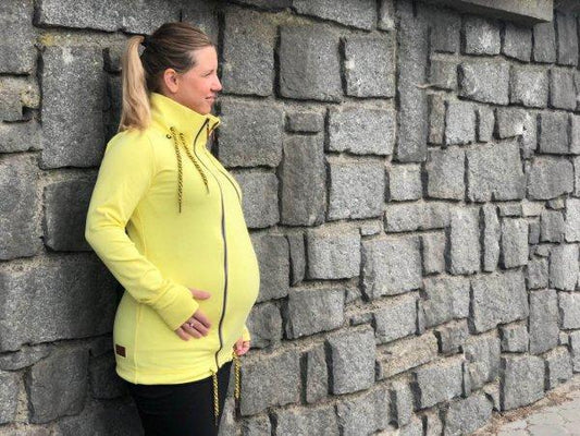 Angel Wings Babywearing Sweatshirt Yellow - Babywearing OuterwearLittle Zen One4142454235