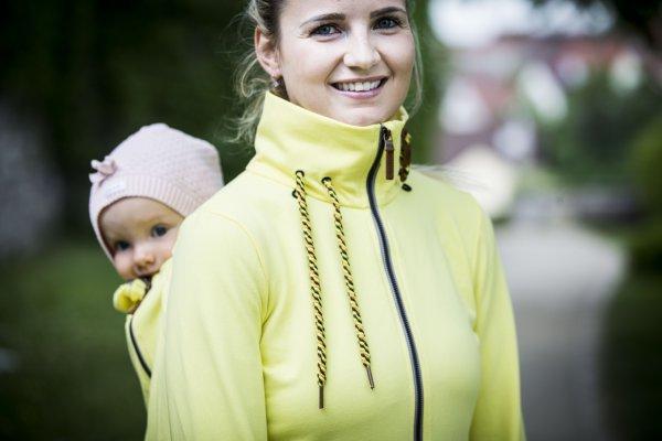 Angel Wings Babywearing Sweatshirt Yellow - Babywearing OuterwearLittle Zen One4142454235