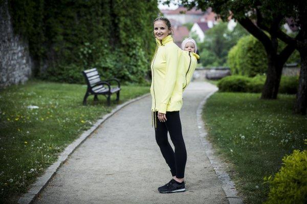 Angel Wings Babywearing Sweatshirt Yellow - Babywearing OuterwearLittle Zen One4142454235