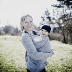 Angel Wings Babywearing Warm Wrap Sweater Grey - Babywearing OuterwearLittle Zen One4142454219