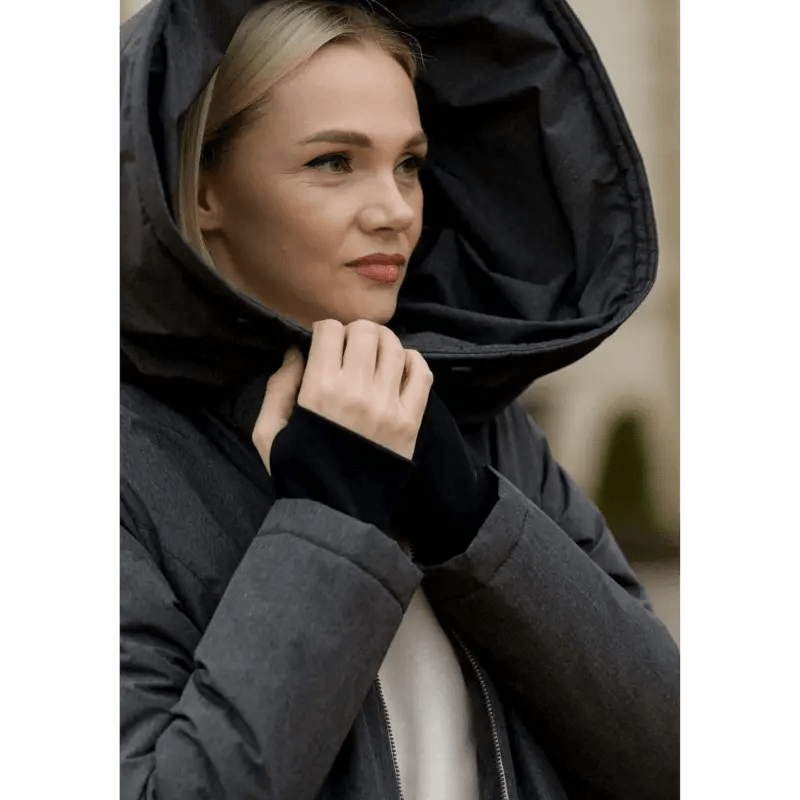 Angel Wings Babywearing Winter Coat Grey Babywearing Outerwear