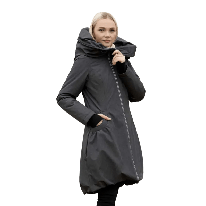 Angel Wings Babywearing Winter Coat Grey Babywearing Outerwear