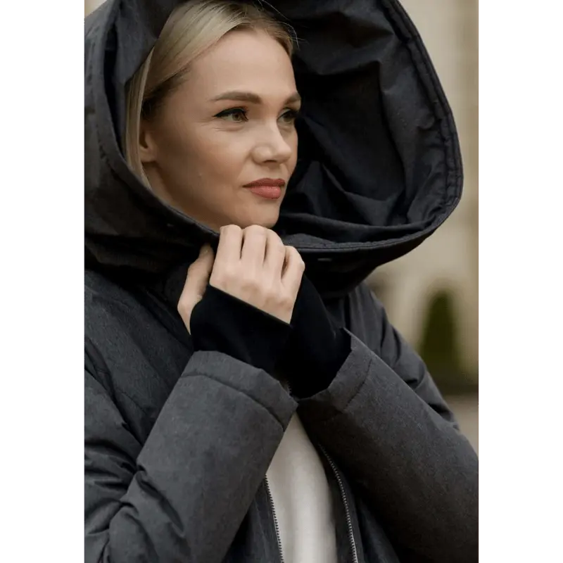 Angel Wings Babywearing Winter Coat Grey - Little Zen One