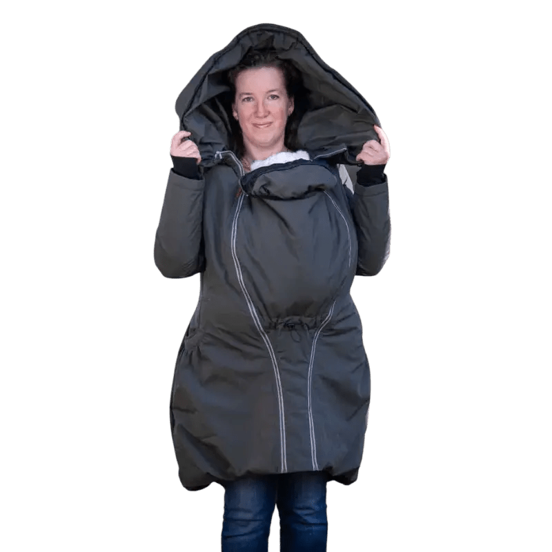 Angel Wings Babywearing Winter Coat Khaki - Babywearing OuterwearLittle Zen One16601424