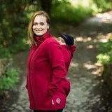 Angel Wings Red Babywearing Softshell Jacket Babywearing Outerwear