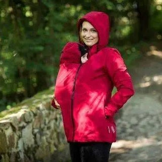 Angel Wings Red Babywearing Softshell Jacket Babywearing Outerwear