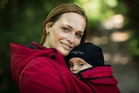 Angel Wings Red Babywearing Softshell Jacket Babywearing Outerwear