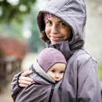 Angel Wings Softshell Coat Grey - Babywearing OuterwearLittle Zen One
