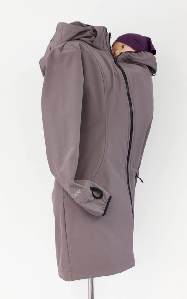 Angel Wings Softshell Coat Grey - Babywearing OuterwearLittle Zen One